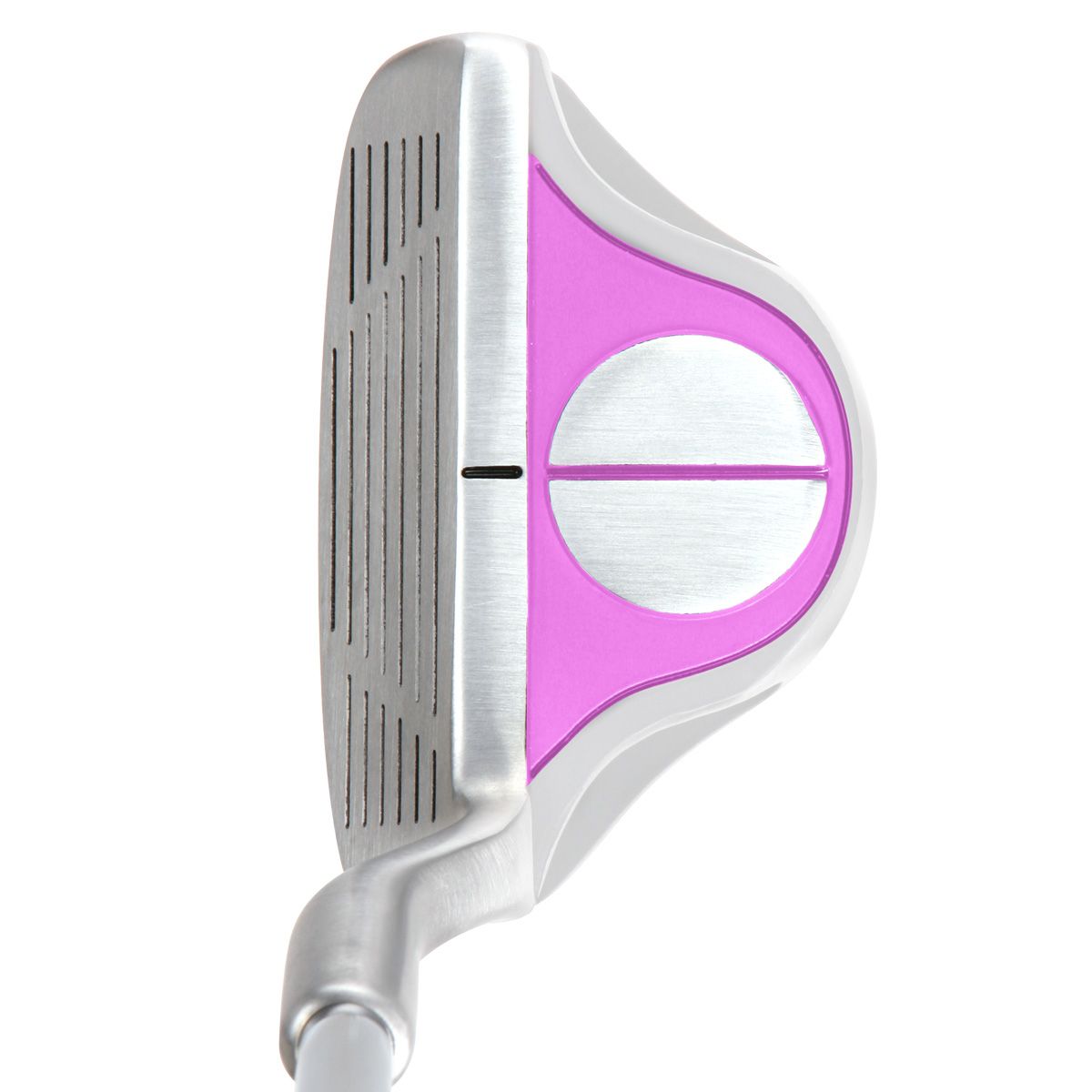 top view of the Intech EZ Roll Pink Golf Chipper club head