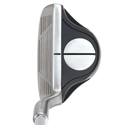 top view of a right hand Intech EZ Roll Black/Silver Golf Chipper