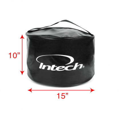 height and width dimensions of the Intech Golf Impact Bag