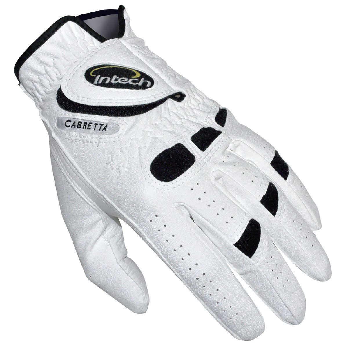 back side of an Intech Men's Cabretta Leather Golf Glove