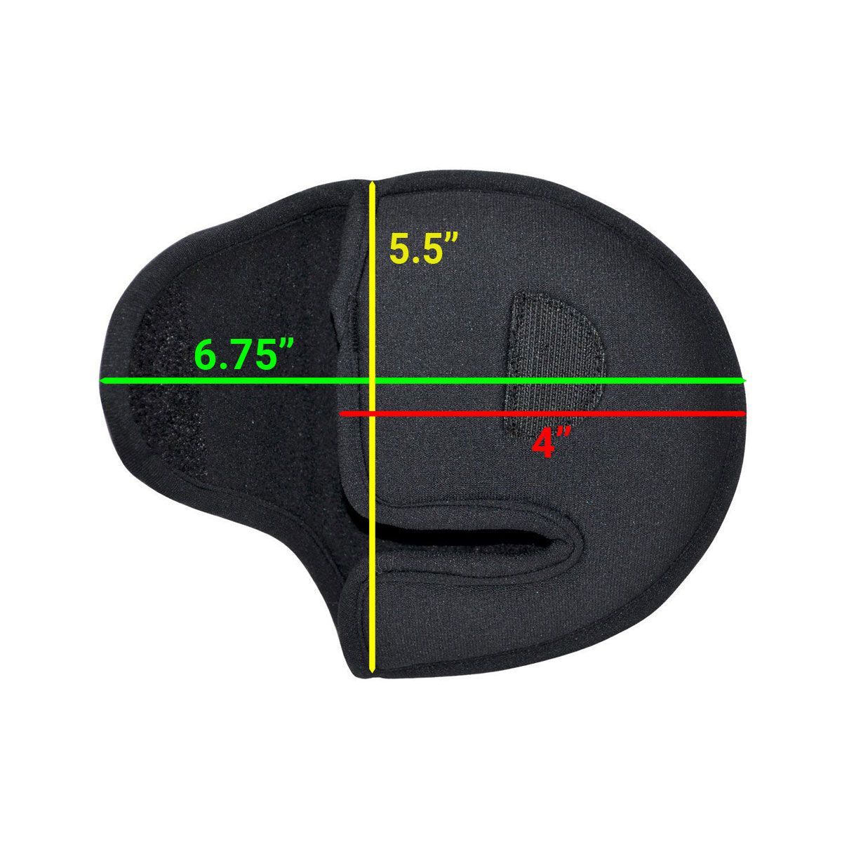 dimensions of the Intech Golf Neoprene Mallet Putter Cover