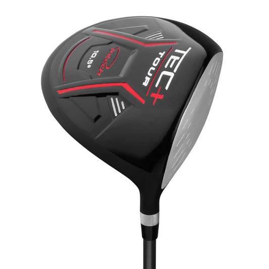 angled sole and face view view of the Intech Tec+ Tour 460cc Golf Driver