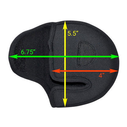 dimensions for the Intech Golf Neoprene Mallet Putter Cover