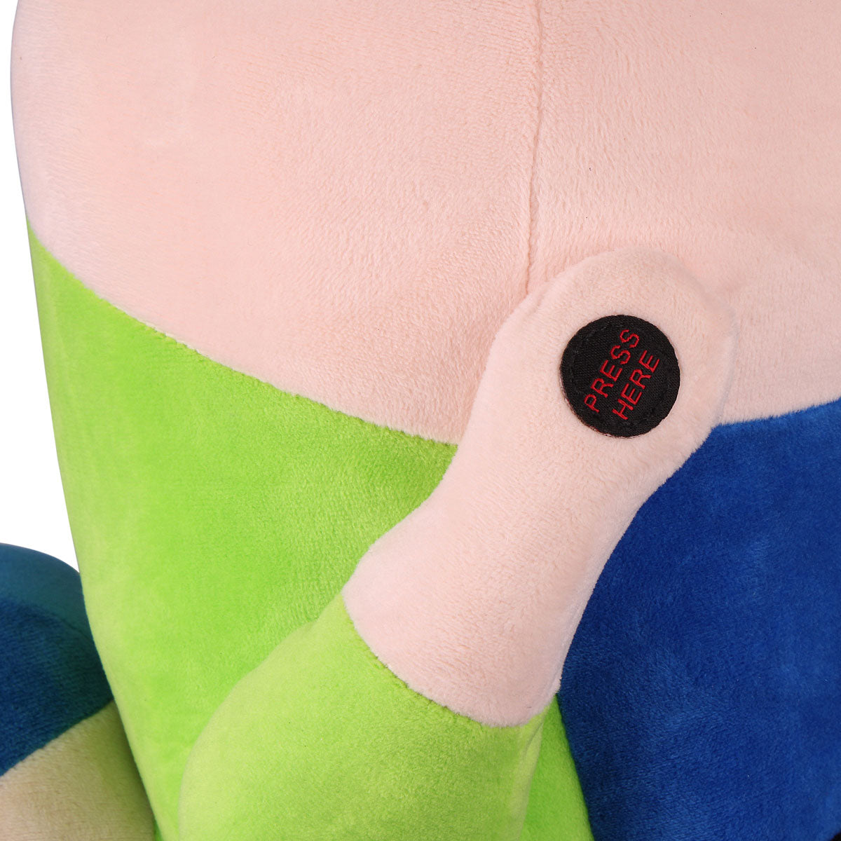 up close button on hand of the Intech Moonman Farting Driver Headcover to press to make it fart