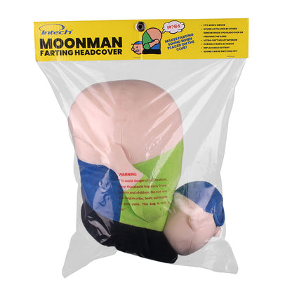 retail packaging of the Intech Moonman Farting Driver Headcover